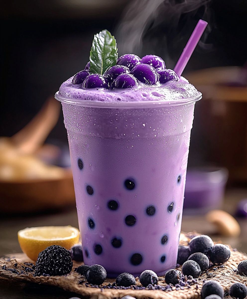 Lila Boba Tee selber machen