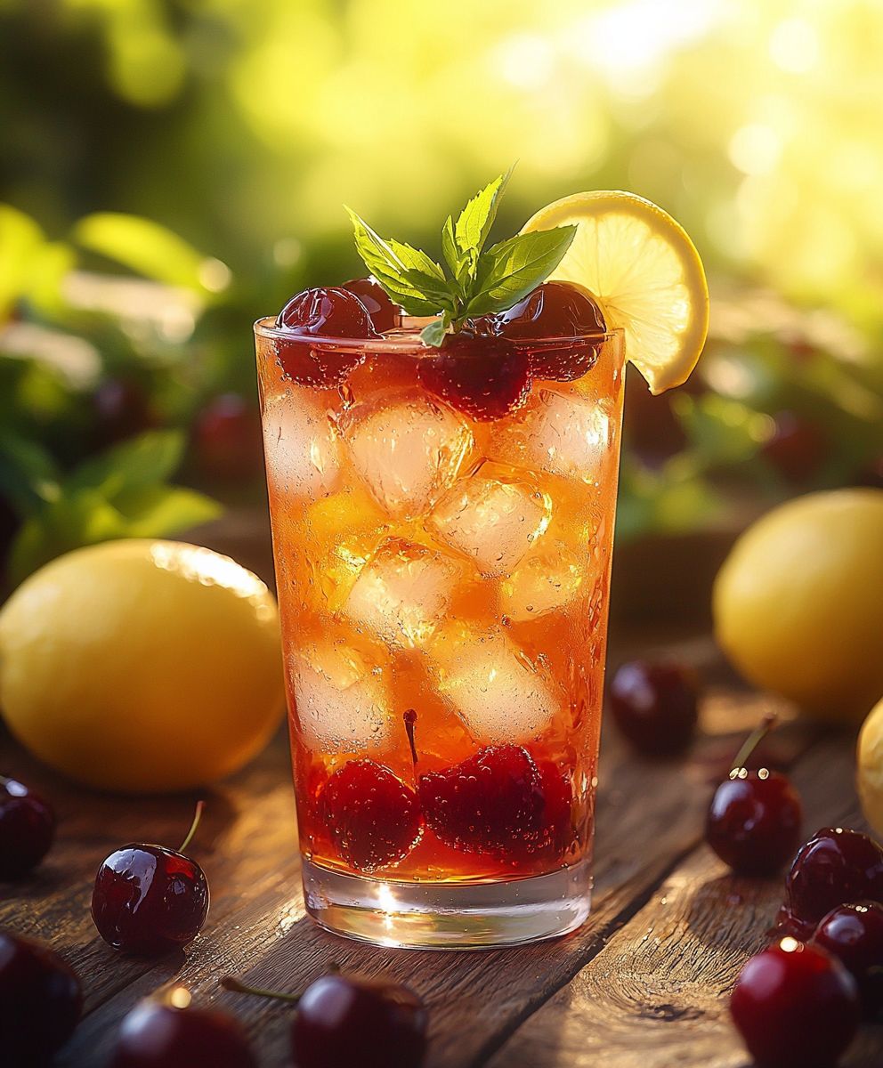 Kirschtee Limonade selber machen