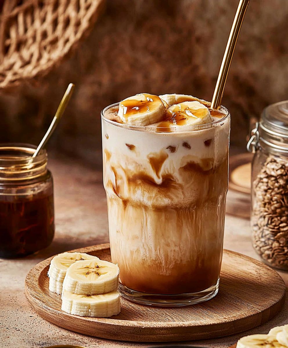 Karamellisierte Banane Iced Latte
