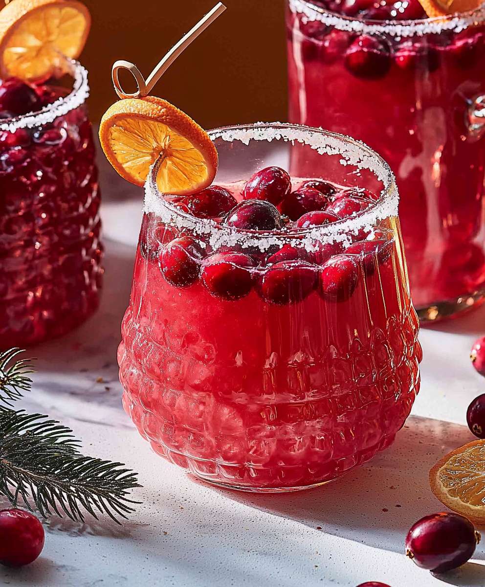Gewürzte Cranberry Orangen Margarita