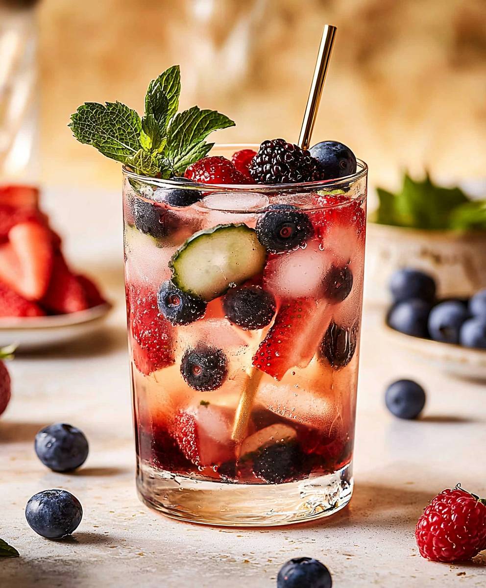 Darmgesundheit Beeren Mocktail
