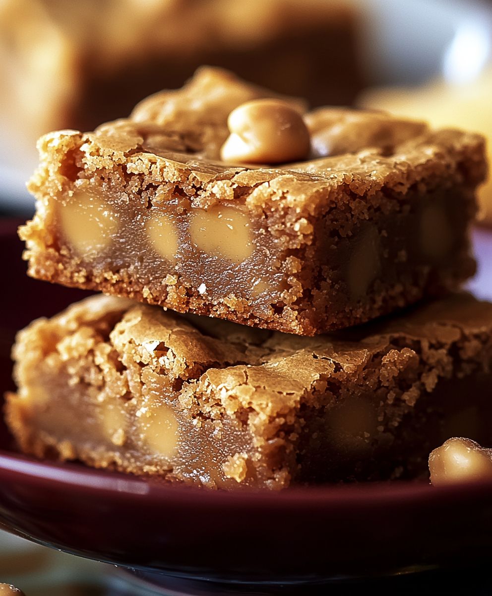 Zähe Butterscotch Blondies