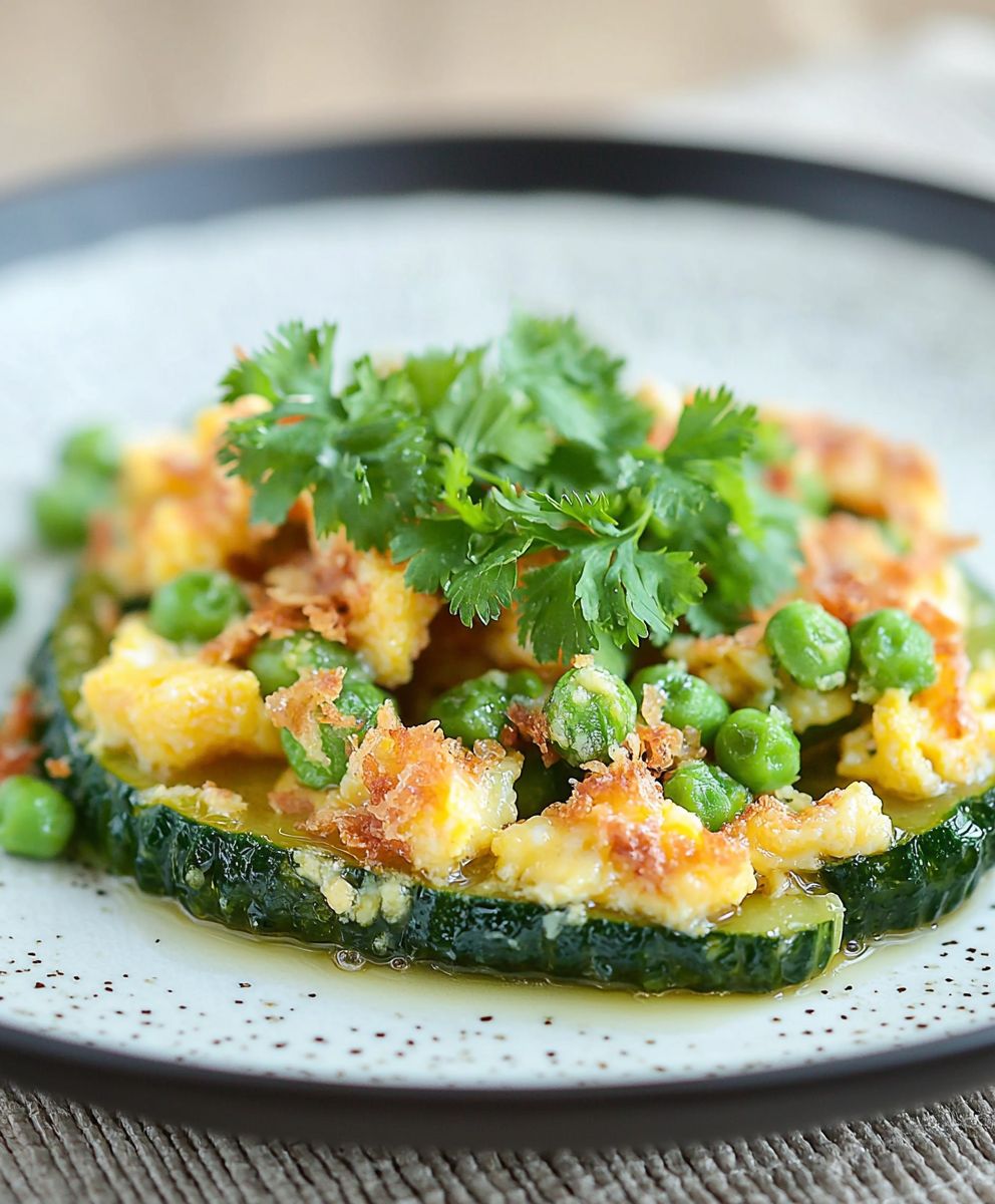 Bittermelone mit Eiern braten
