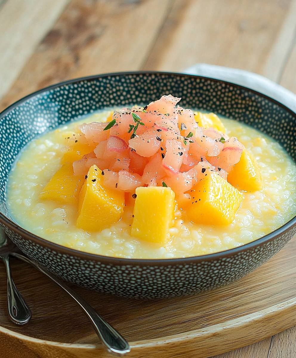 Sago Grapefruit Mango Dessert