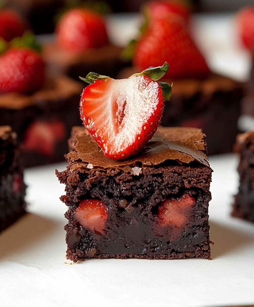 Erdbeer Brownies