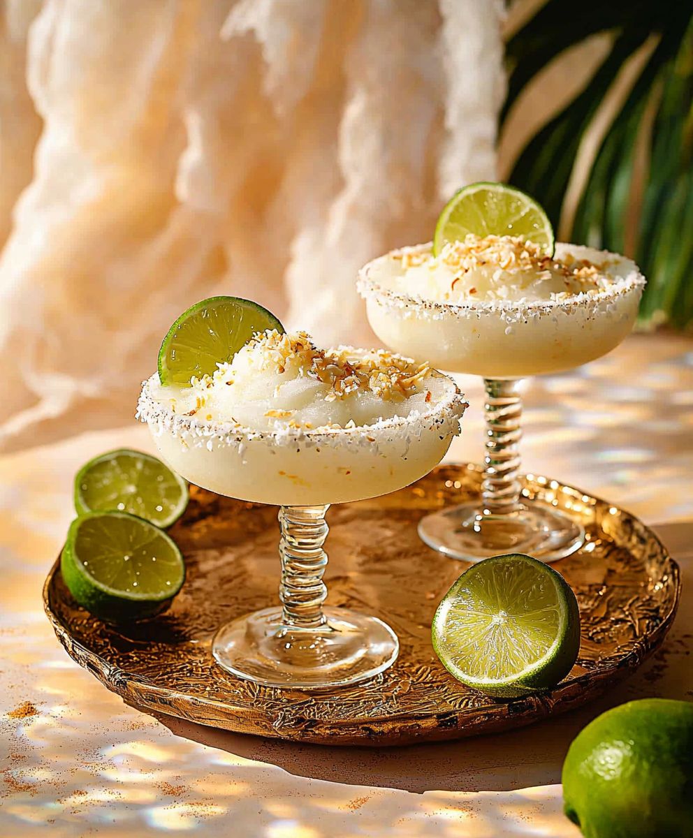 Gefrorene Kokosnuss Margaritas