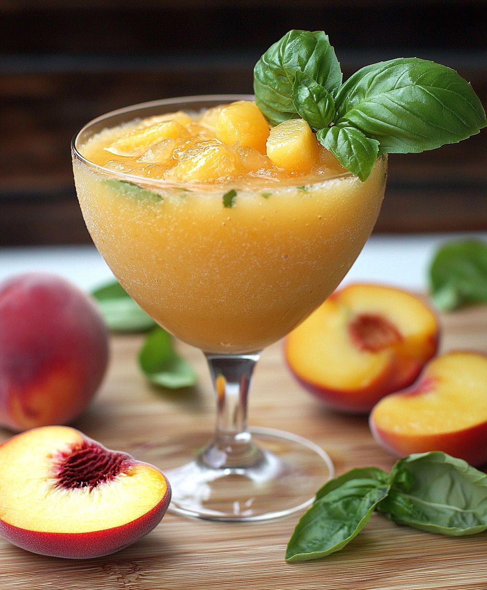 Pfirsich Basilikum Margaritas