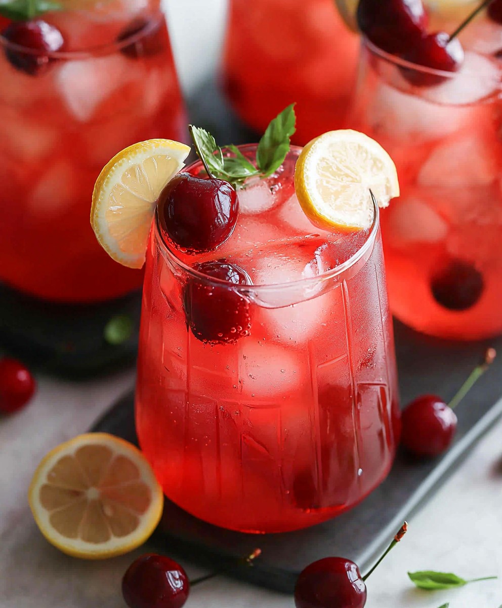 Hausgemachte Kirschlimonade herstellen