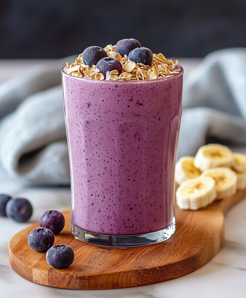 Blaubeer Kokos Smoothie