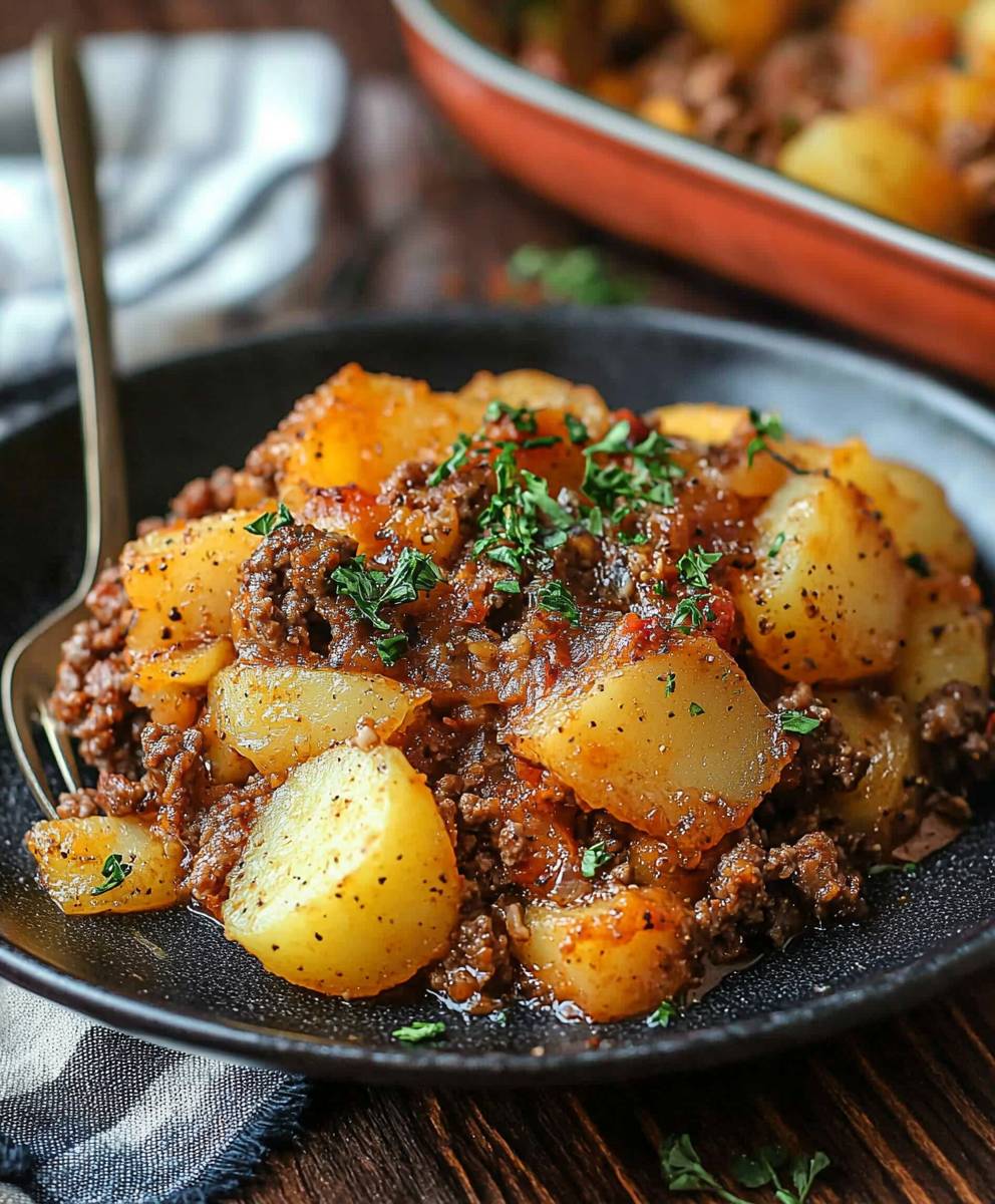 Hobo Auflauf Hackfleisch Kartoffeln
