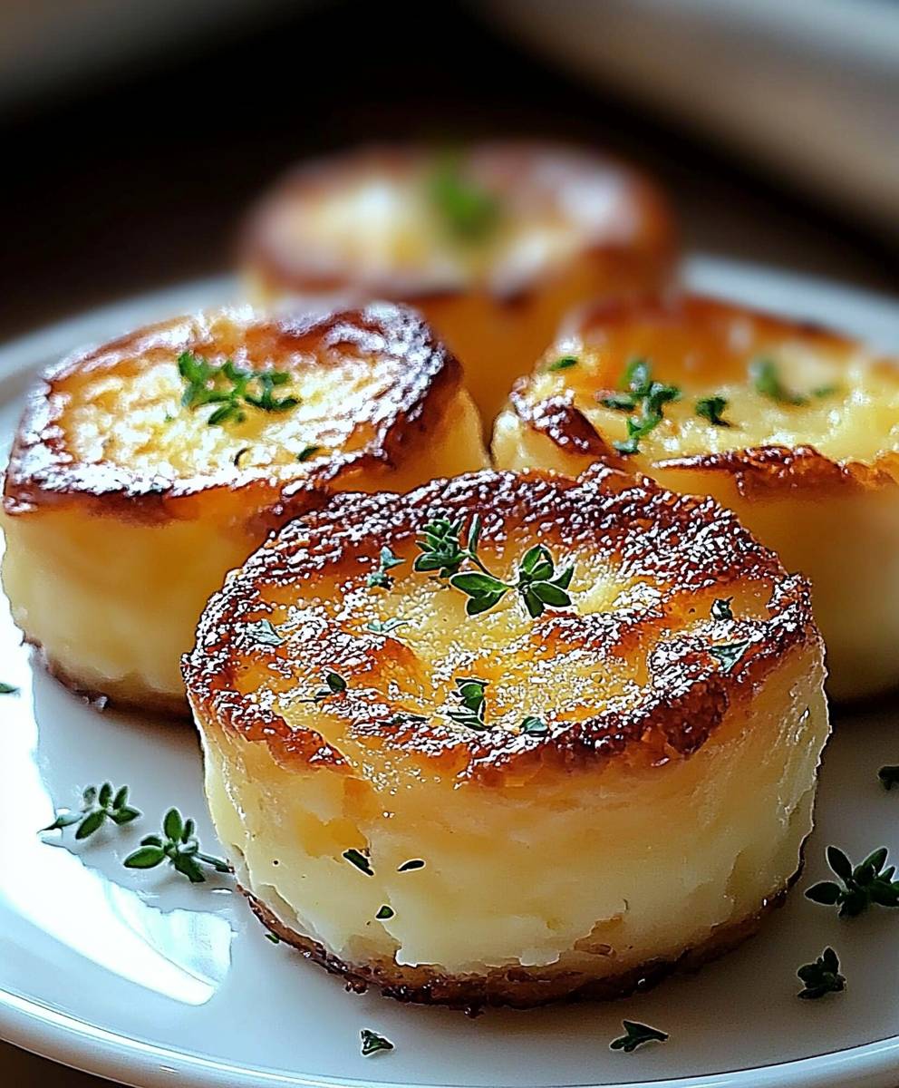 Käse Kartoffelpüree Puffs