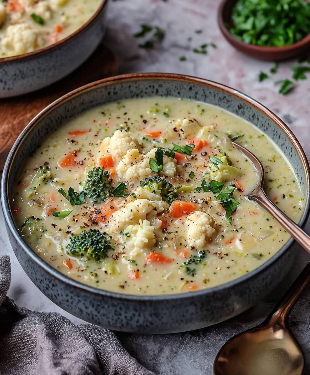 Cremige Cheddar-Brokkoli-Suppe