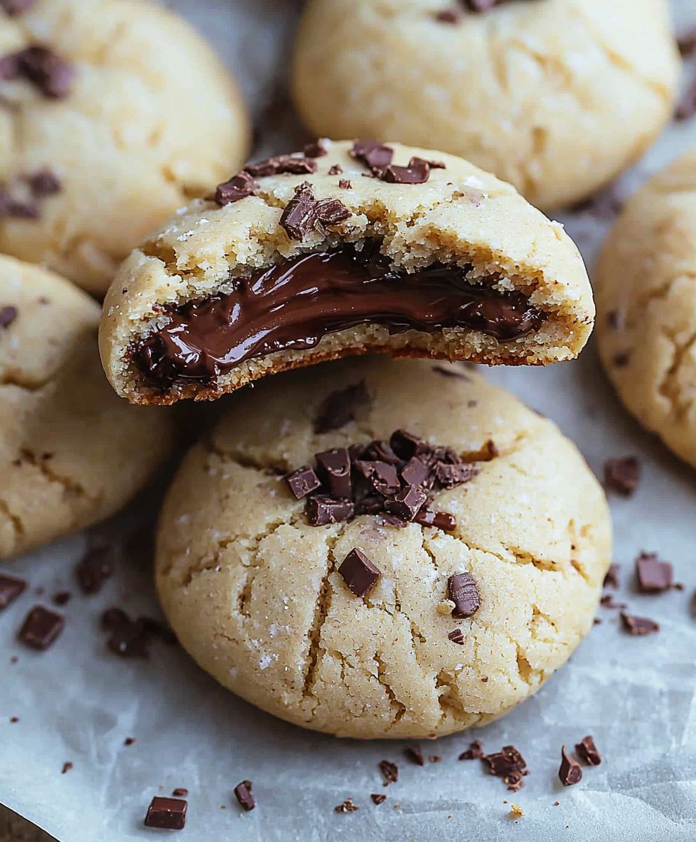 Nutella gefüllte Kekse