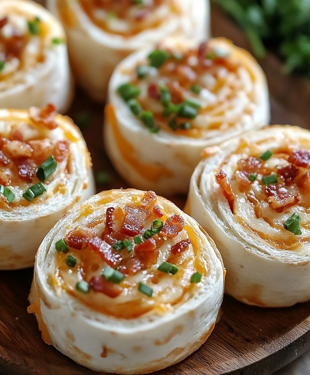 Cheddar Bacon Ranch Pinwheels