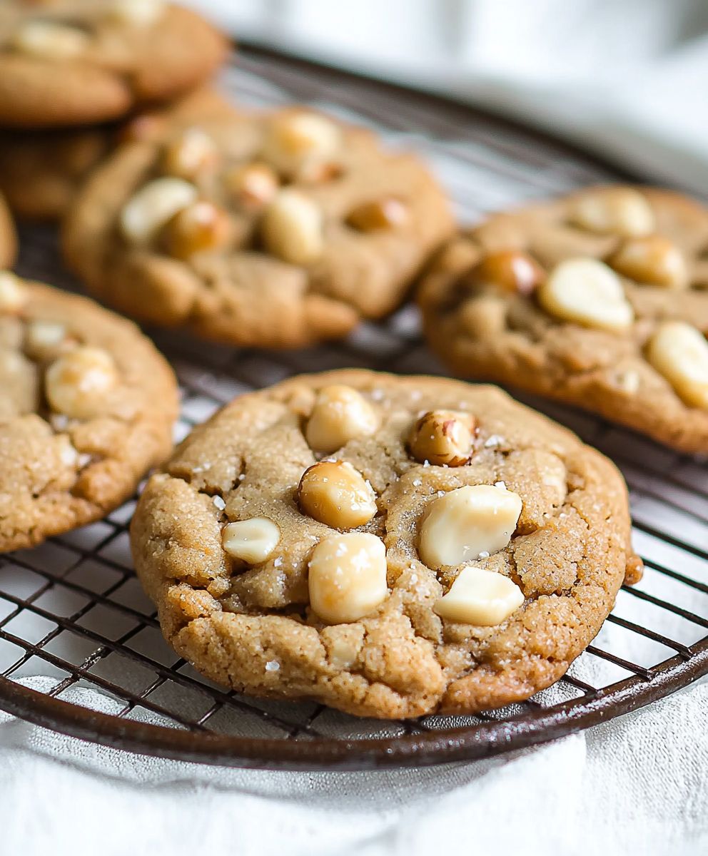 Kekse mit weißer Schokolade