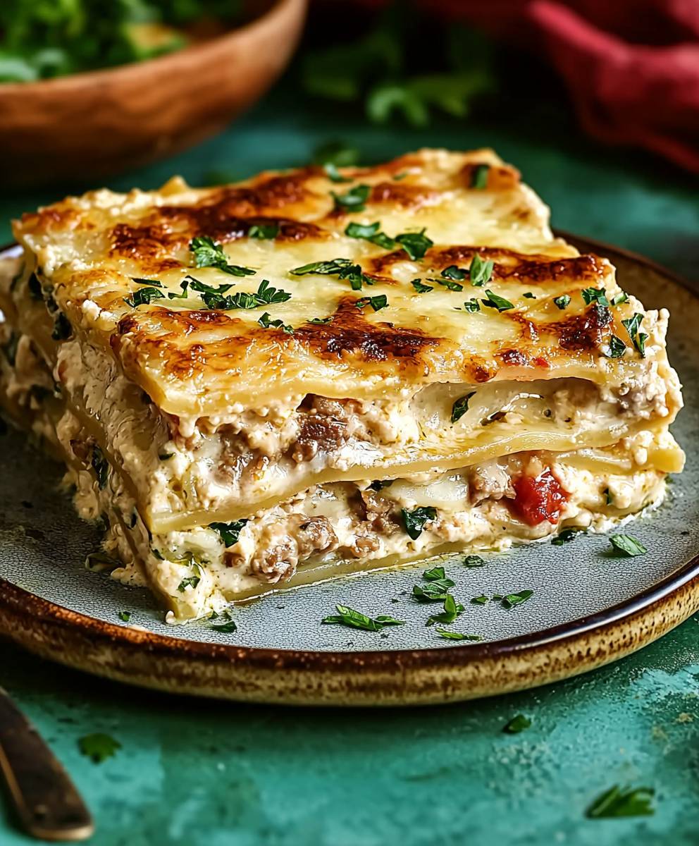 Weiße Lasagne zubereiten