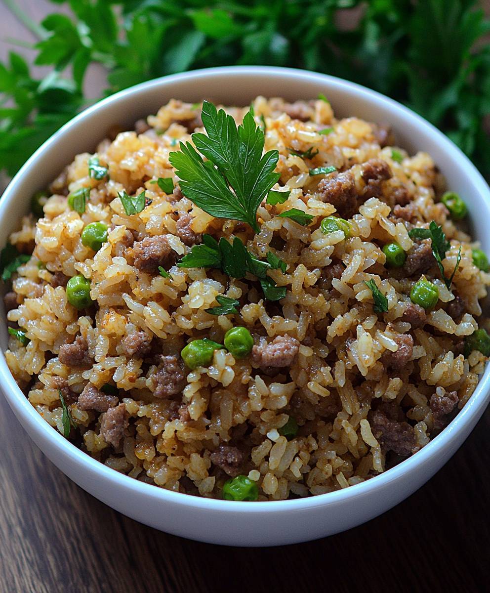 Schmutziger Reis kochen