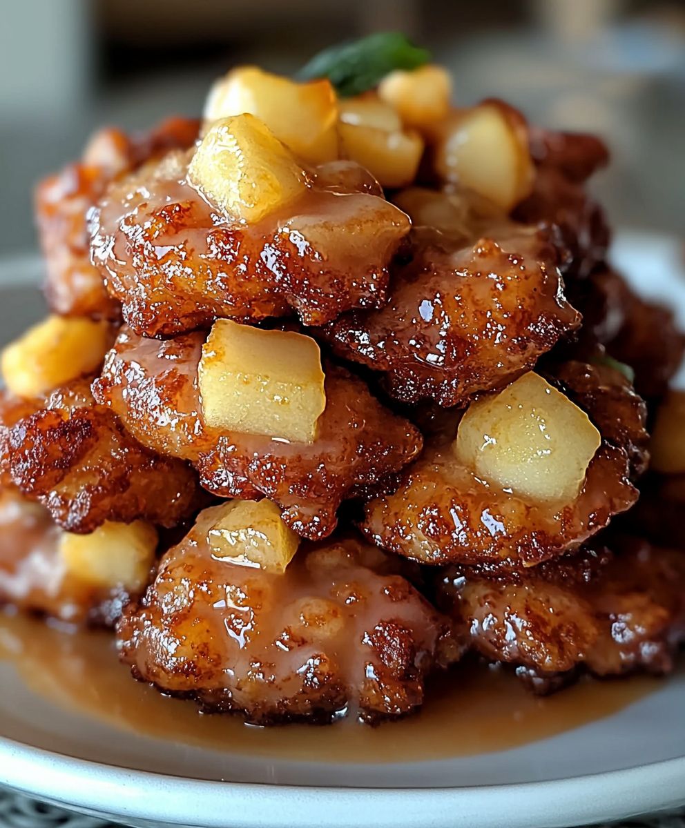 Apfelküchlein backen