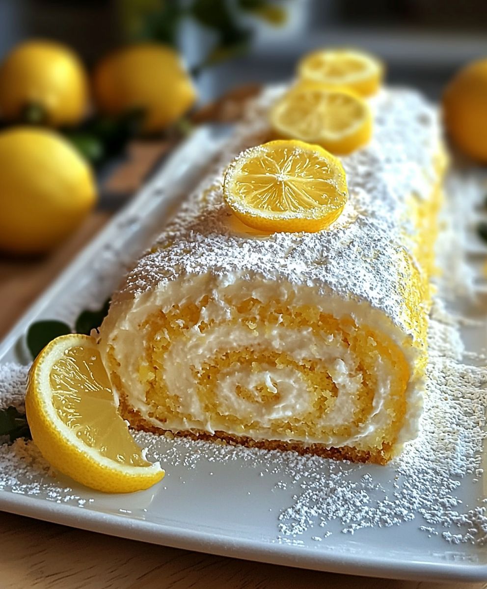 Zitronenbrötchenkuchen backen