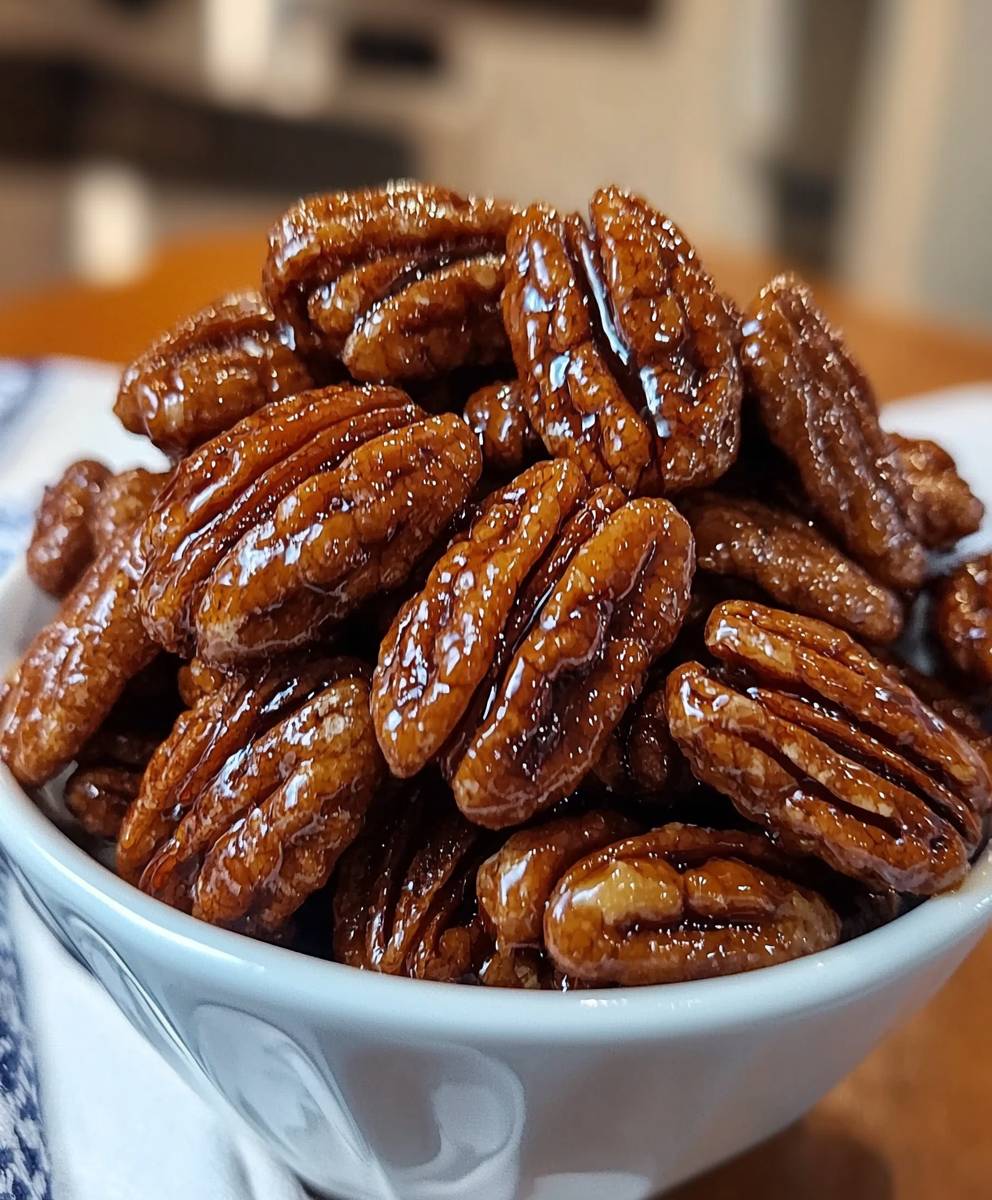 Kandierte Pekannüsse Heißluftfritteuse