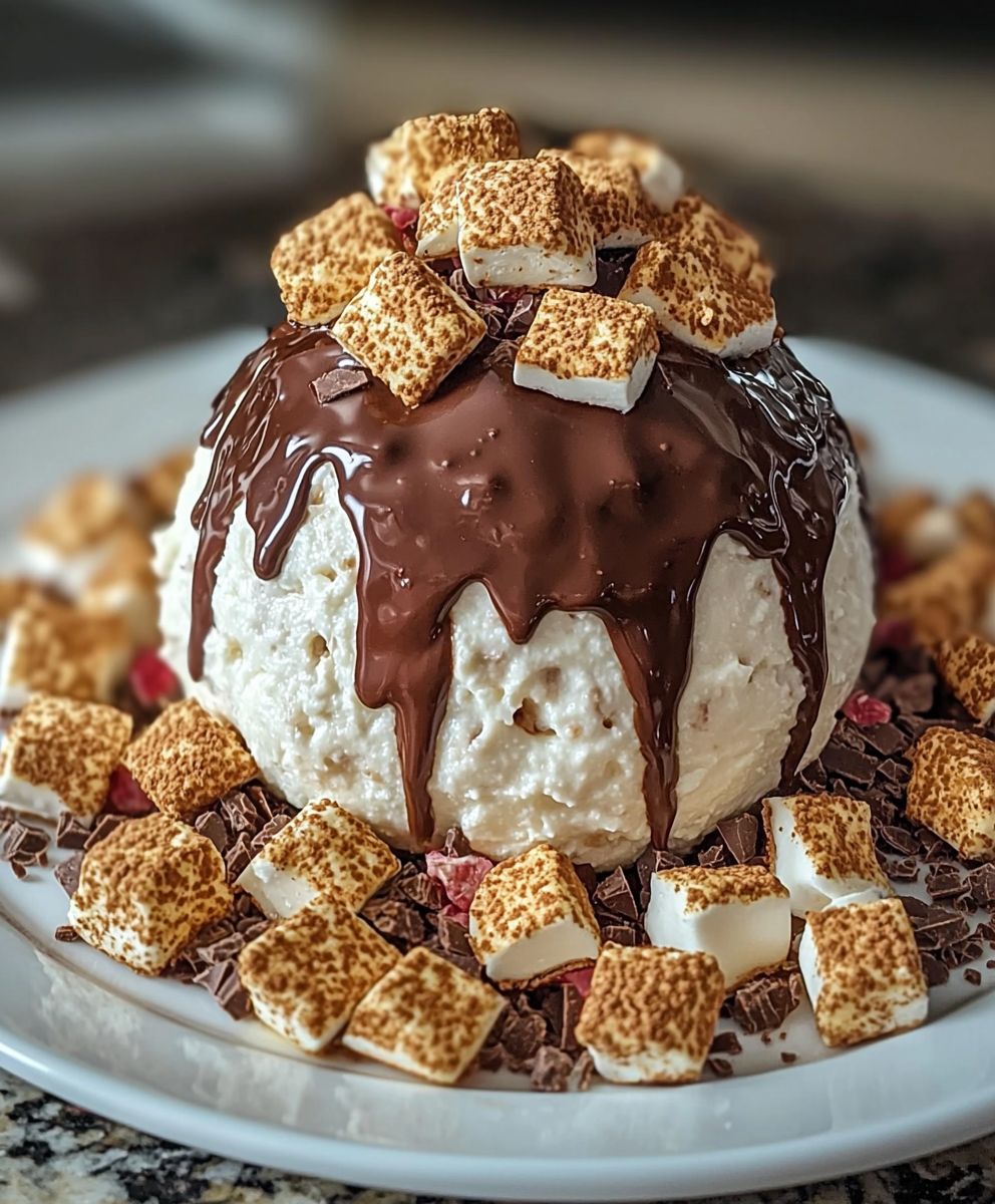 Schokoladen Smores Käseball