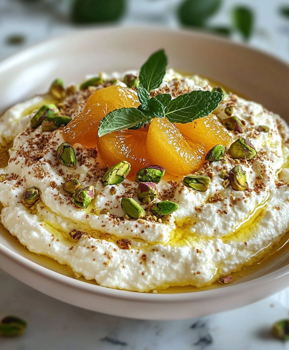 Honig Ricotta Dip Pistazien