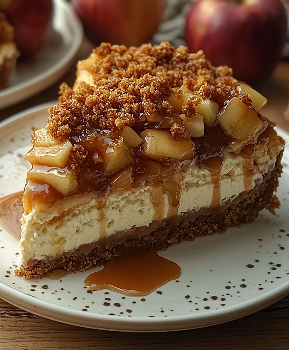 Apfel Käsekuchen ohne Backen