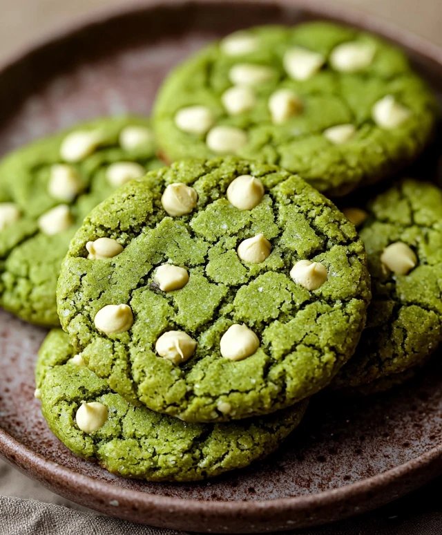 Matcha Kekse backen