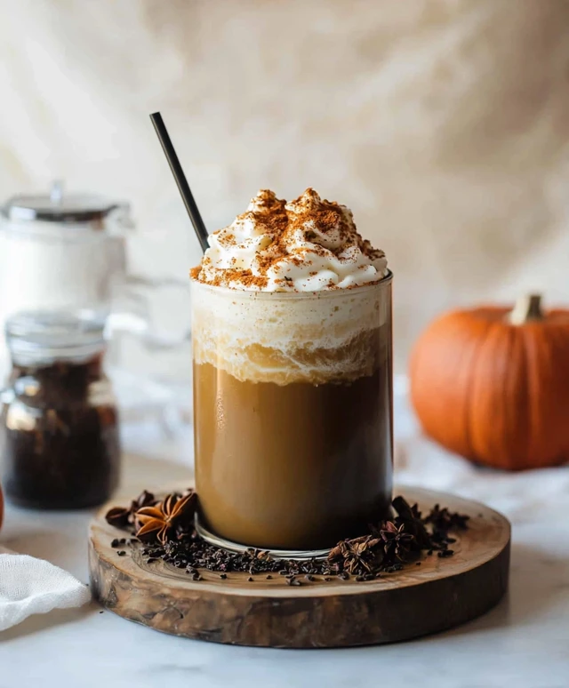 Kürbisgewürz Hojicha Latte