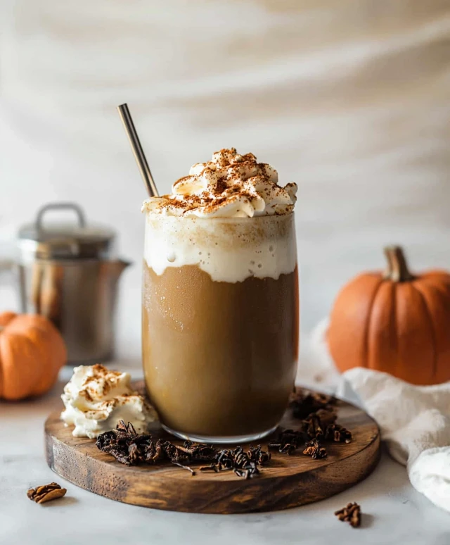 Kürbisgewürz Hojicha Latte