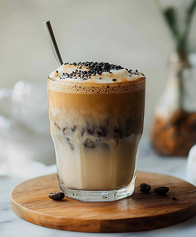 Schwarzer Sesam Latte