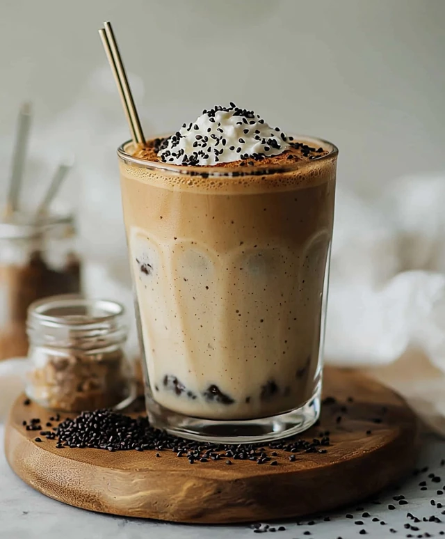 Schwarzer Sesam Latte