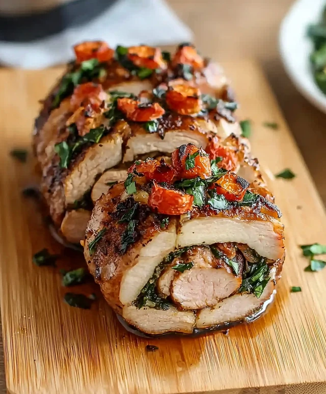 Gefülltes Schweinefilet zubereiten