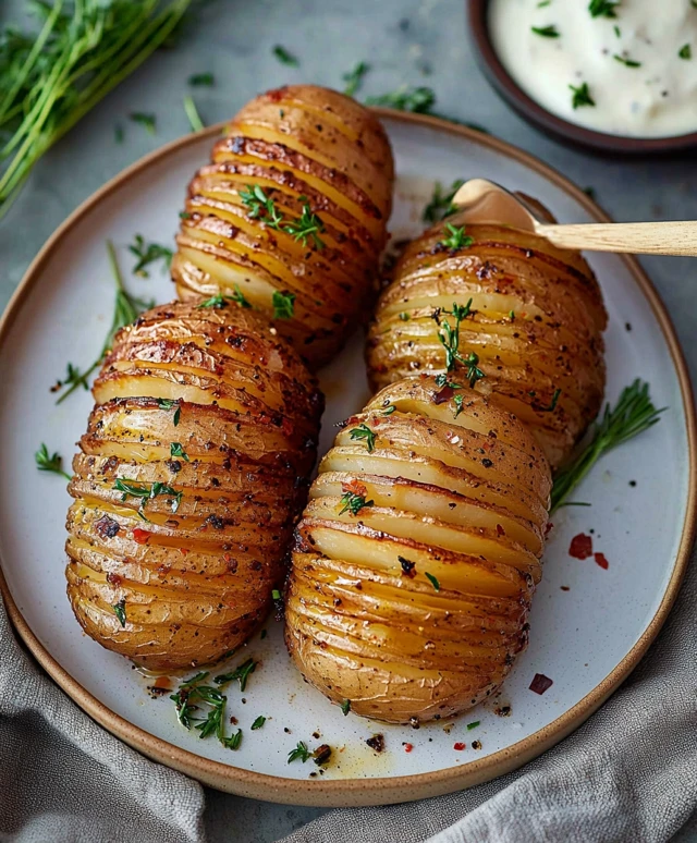 Fächerkartoffeln zubereiten