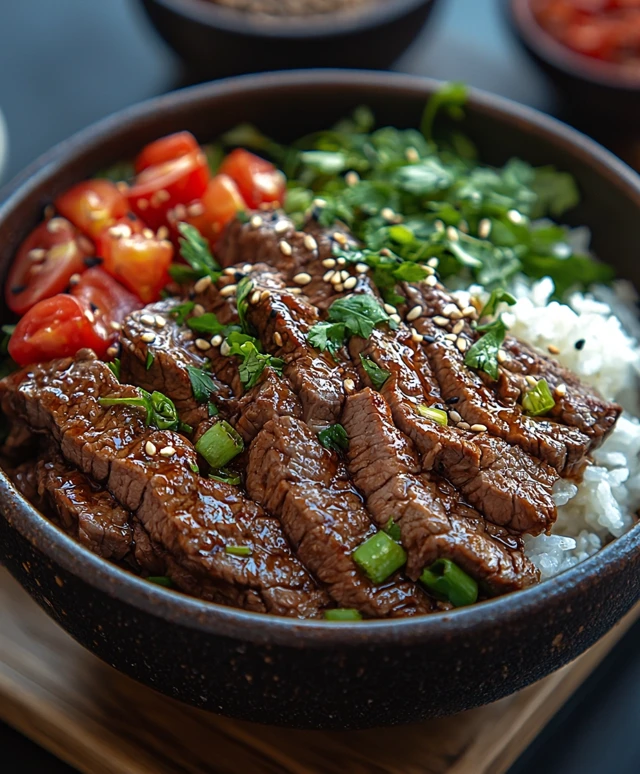 Beef Bowl zubereiten