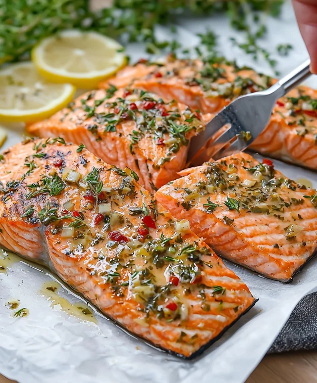 Gegrillter Lachs marinieren