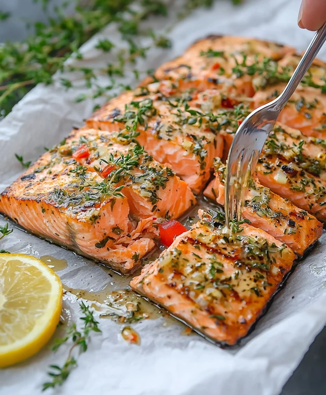 Gegrillter Lachs marinieren