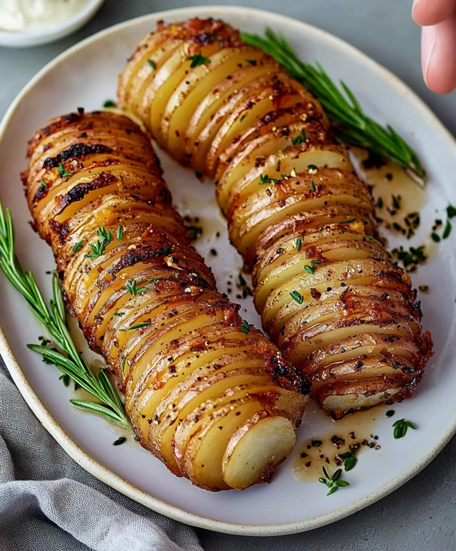 Fächerkartoffeln zubereiten