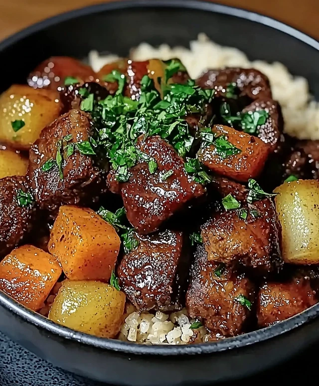 Koreanischer Topfbraten genießen