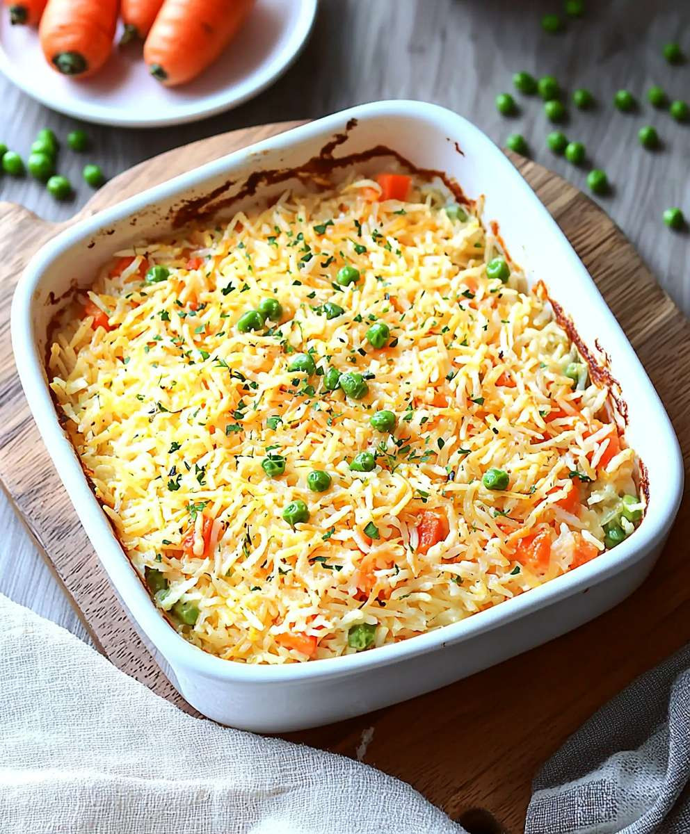 Reisauflauf mit Gemüse