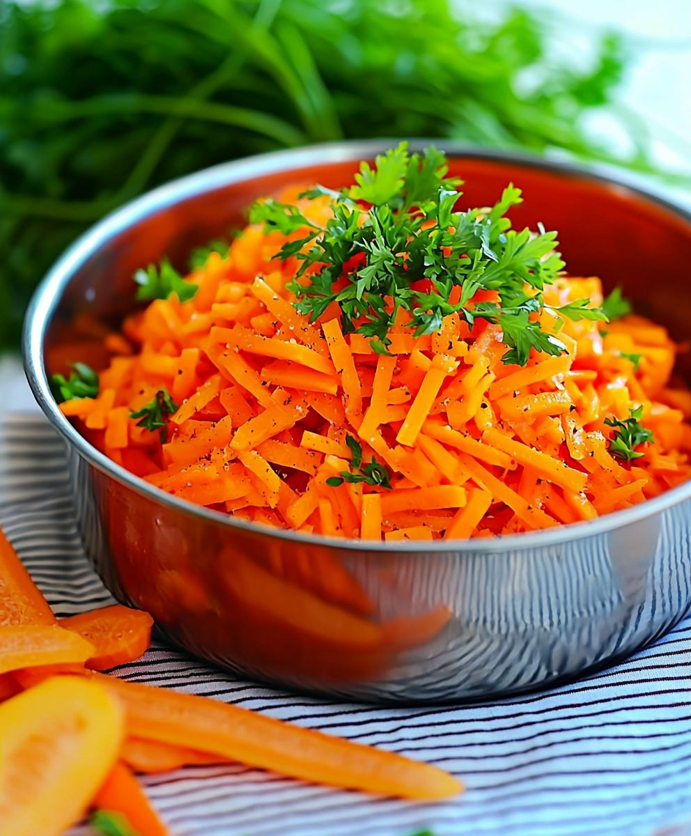 Möhrensalat zubereiten