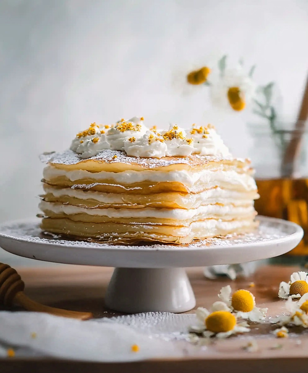 Honig Kamille Crêpe Kuchen