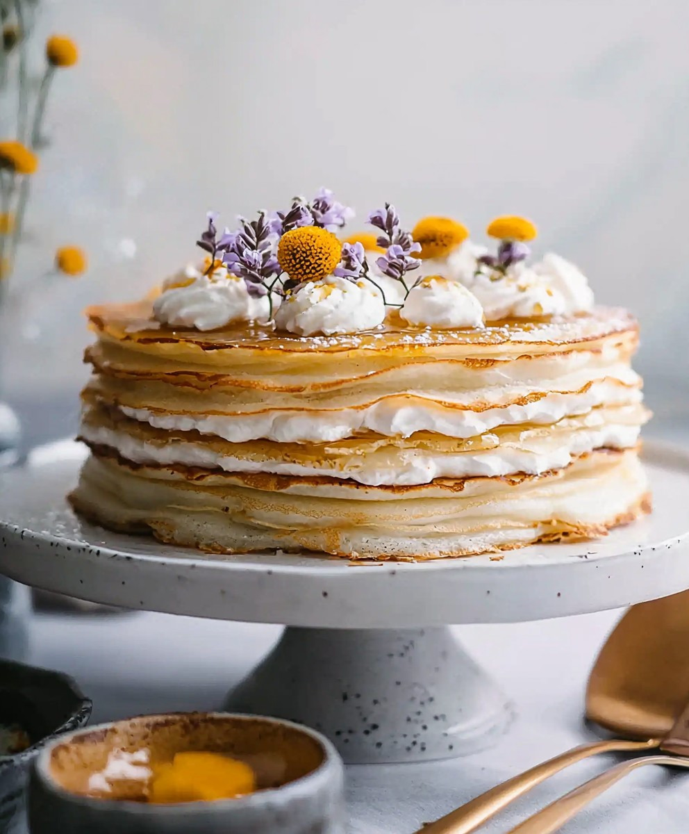 Honig Kamille Crêpe Kuchen