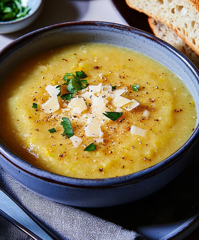 Blumenkohl-Parmesan-Suppe