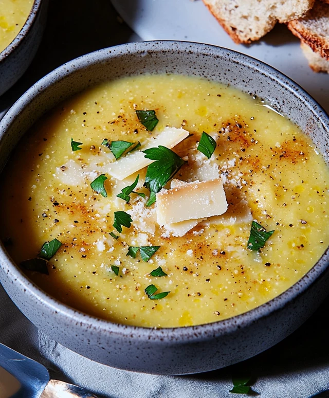 Blumenkohl-Parmesan-Suppe
