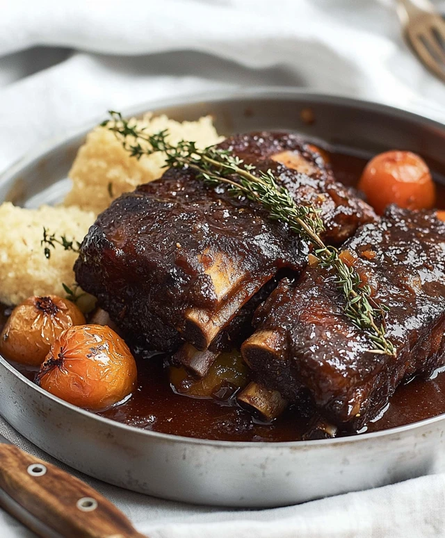 Rotwein geschmorte Rippchen