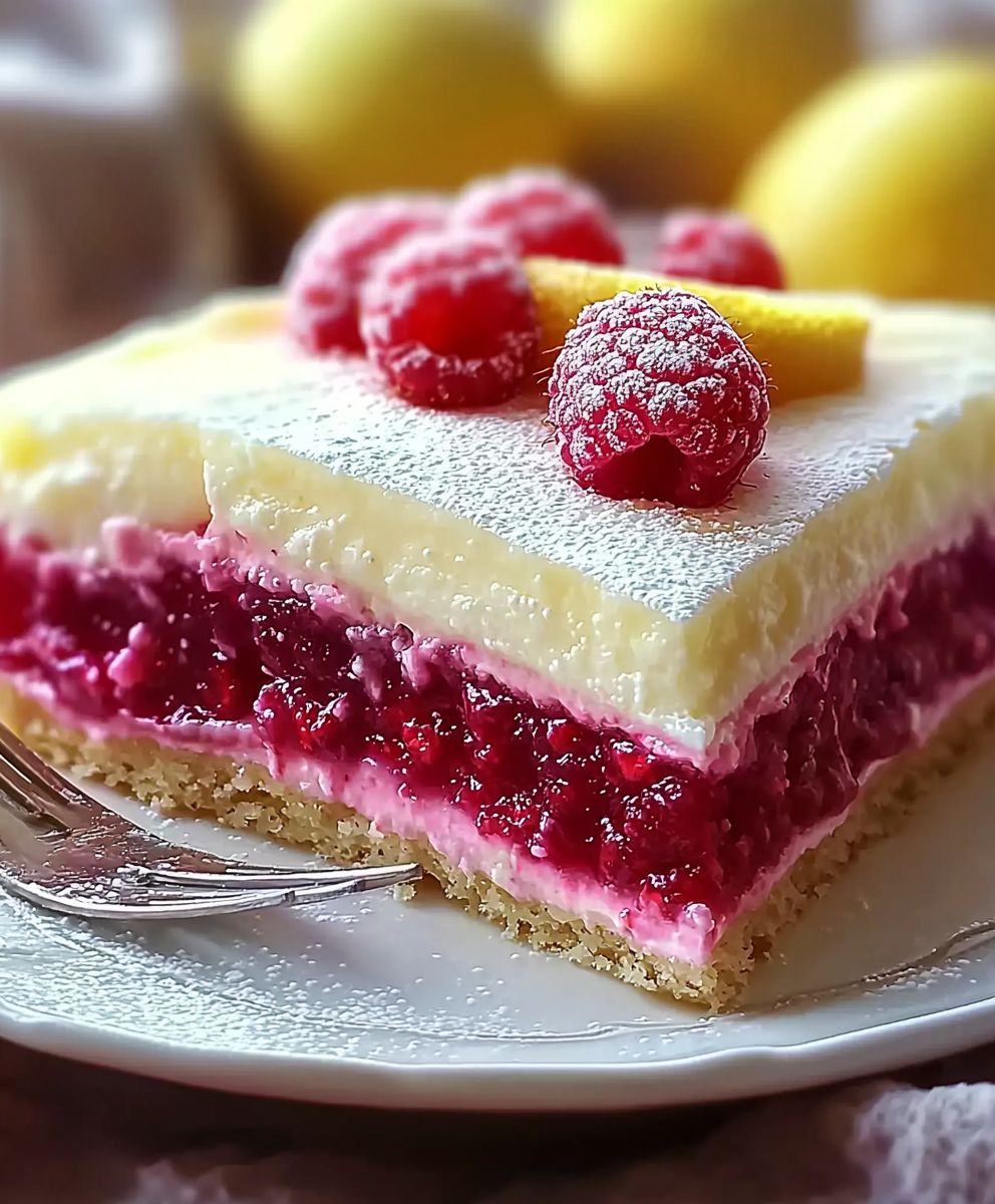 Zitronen Himbeer Kuchen backen