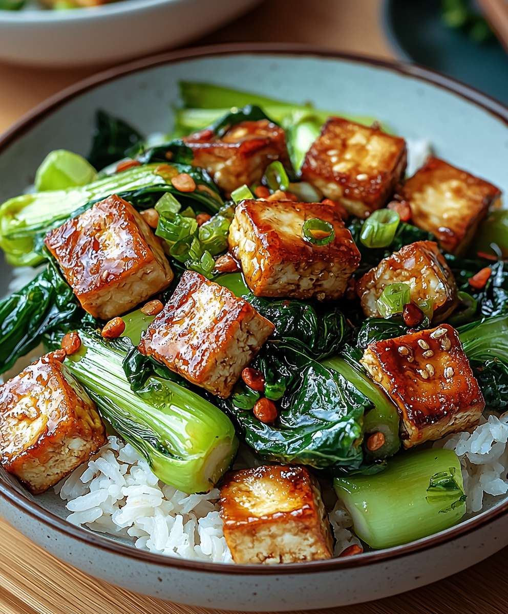 Gebratener Pak Choi Tofu