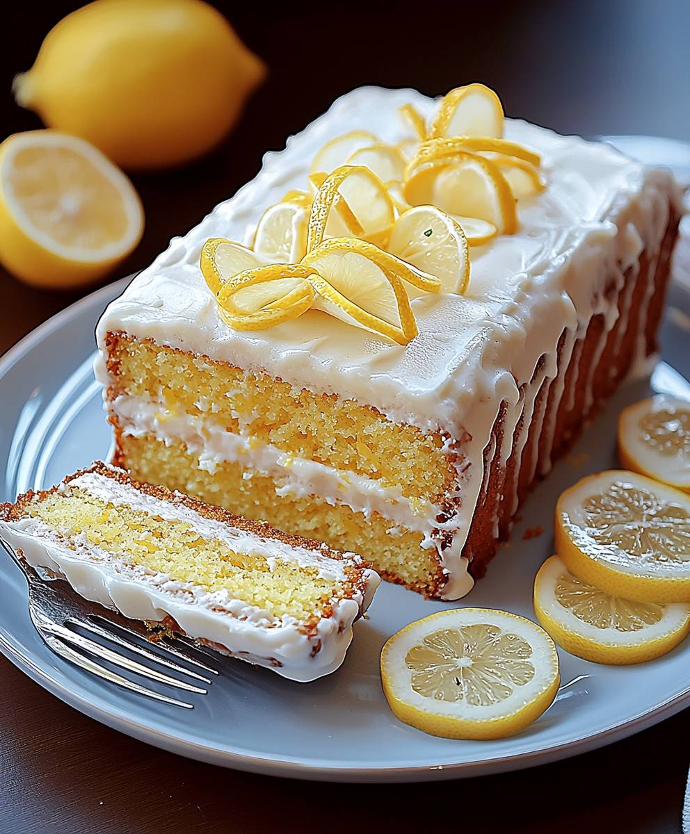 Zitronenkastenkuchen backen