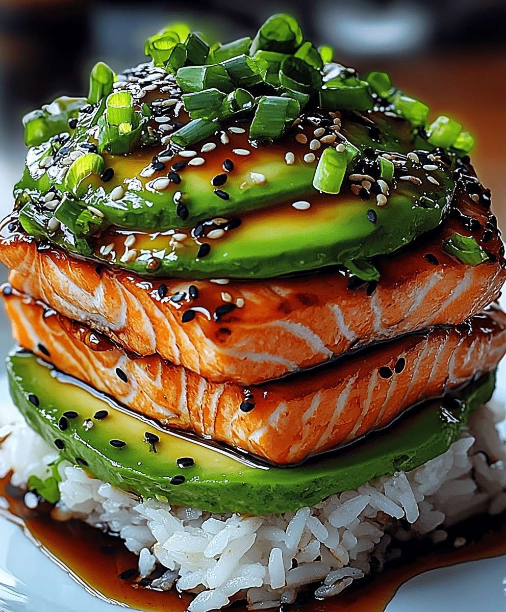 Teriyaki Lachs Avocado Reis